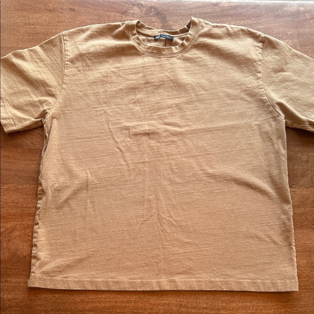 Zara Classic Tan Boxy Women’s  Shirt